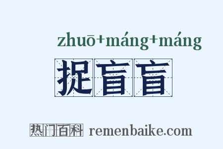 捉盲盲是什么意思的图片